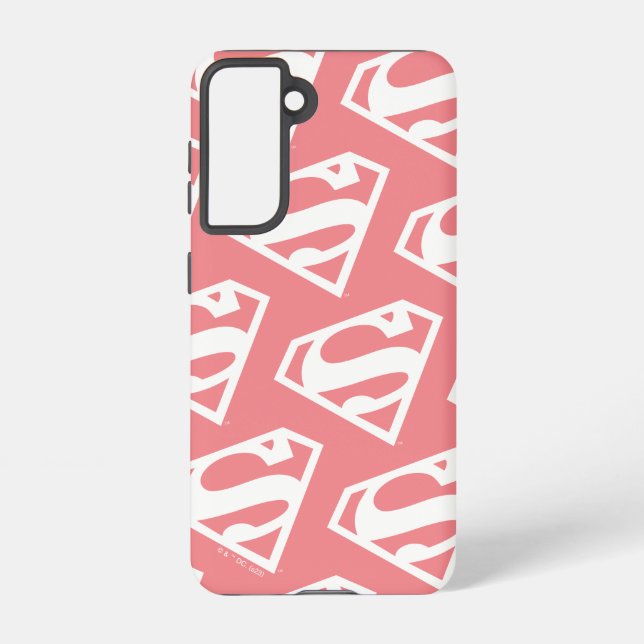 Supergirl Solid S-Shield Samsung Galaxy Hülle (Rückseite)