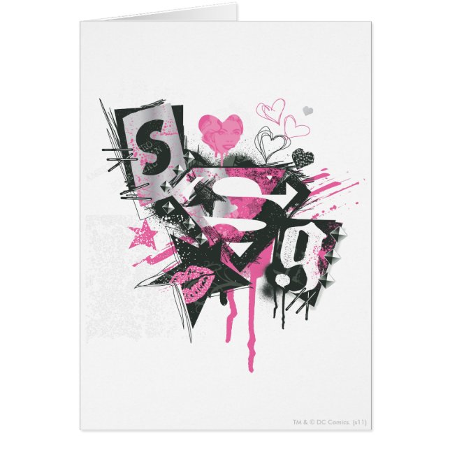 Supergirl Spills and Scribbles Collage (Vorne)