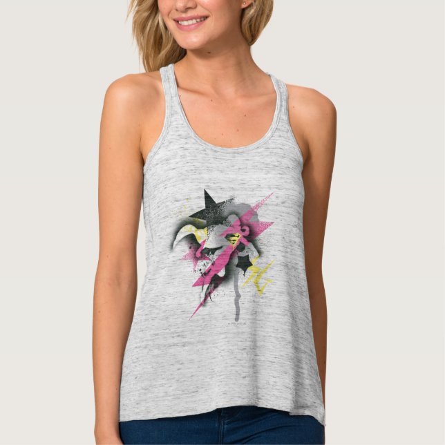 Supergirl Spray Paint Tank Top (Vorderseite)