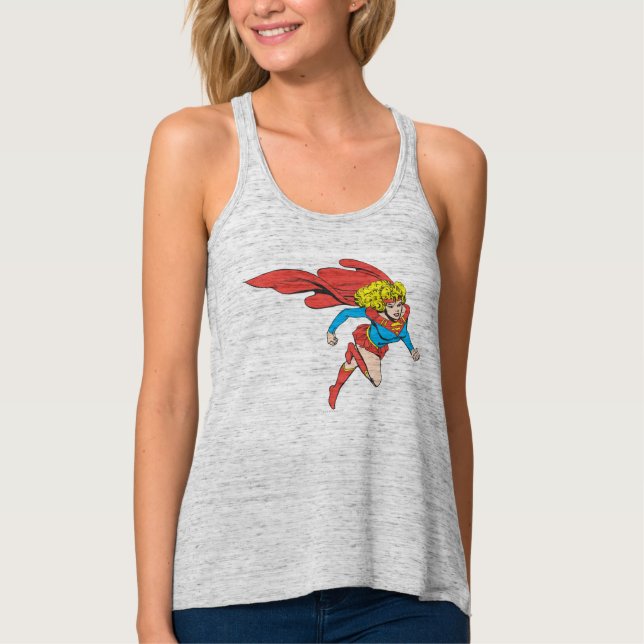 Supergirl springt rechts tank top (Vorderseite)