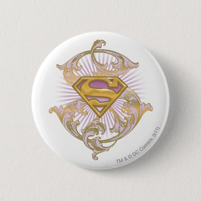Supergirl-Starbust-Logo Button (Vorderseite)