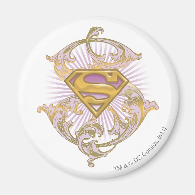 Supergirl-Starbust-Logo Magnet