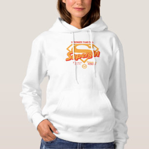 Supergirl stärker als je zuvor Retro Graphic Hoodie