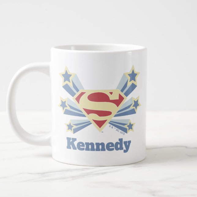 Supergirl Stars S-Shield Jumbo-Tasse (Links)