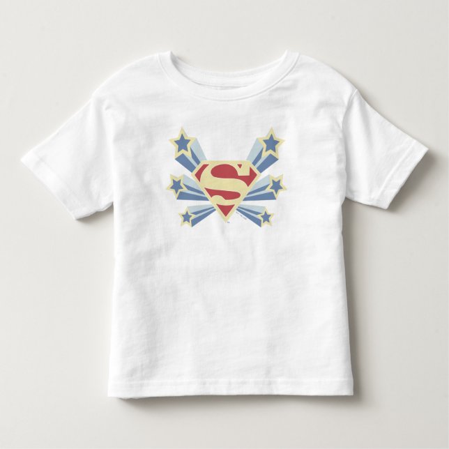 Supergirl Stars S-Shield Kleinkind T-shirt (Vorderseite)