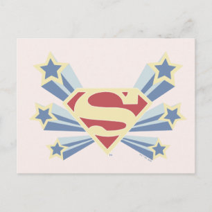 Supergirl Stars S-Shield Postkarte