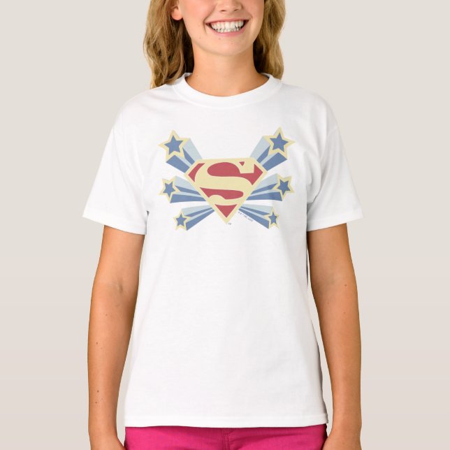 Supergirl Stars S-Shield T-Shirt (Vorderseite)