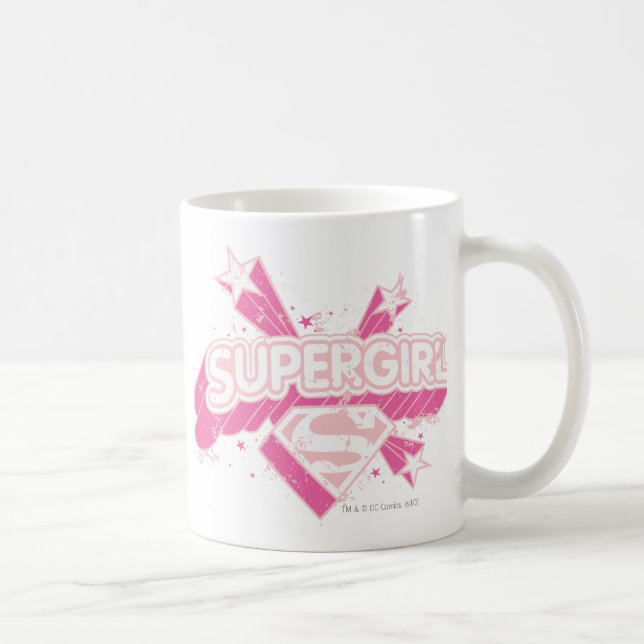 Supergirl Stars und Logos Tasse (Rechts)