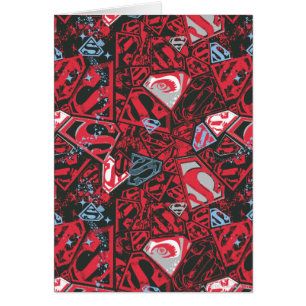 Supergirl Stary Red Pattern