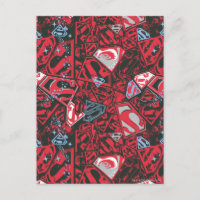Supergirl Stary Red Pattern