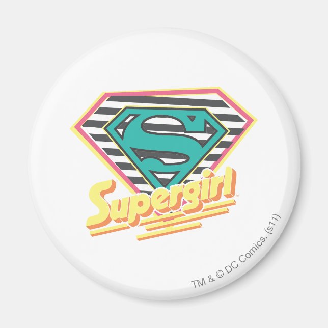 Supergirl Strip Logo Magnet (Vorne)