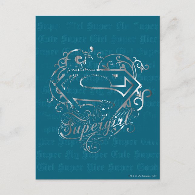 Supergirl Super Fly Super Niedlich Postkarte (Vorderseite)