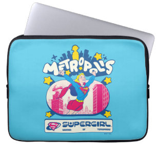 Supergirl Super Pop Frau von Morgen Laptopschutzhülle