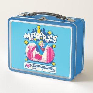 Supergirl Super Pop Frau von Morgen Metall Brotdose
