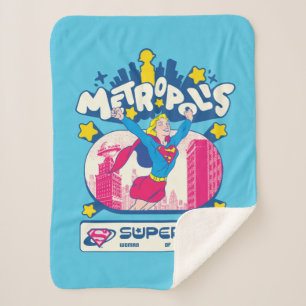 Supergirl Super Pop Frau von Morgen Sherpadecke