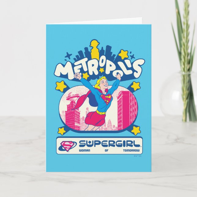 Supergirl Super Pop Woman of Tomorrow Karte (Vorderseite)
