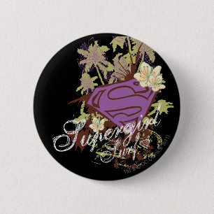 Supergirl Surf Logo Button