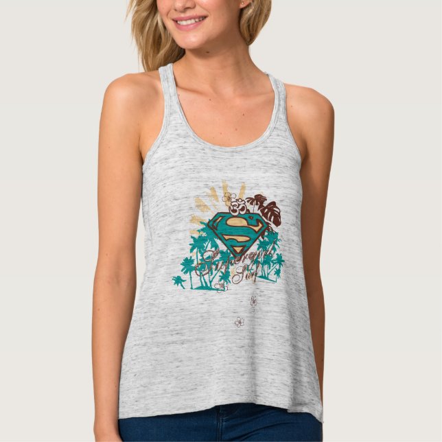 Supergirl Surf Tank Top (Vorderseite)