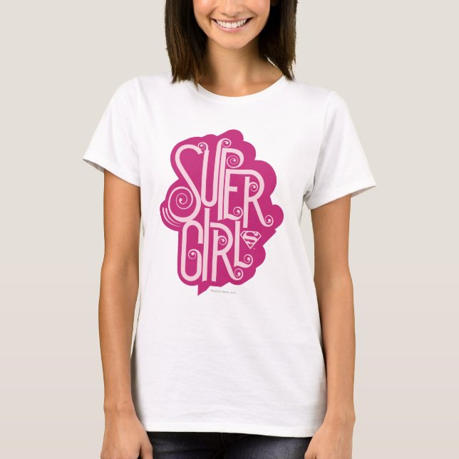 Supergirl Swirl 1 T-Shirt (Vorderseite)