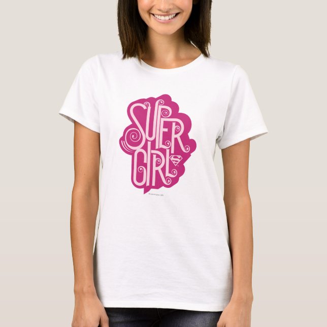 Supergirl Swirl 1 T-Shirt (Vorderseite)