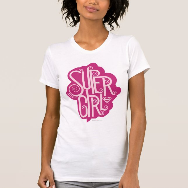 Supergirl Swirl 1 T-Shirt (Vorderseite)