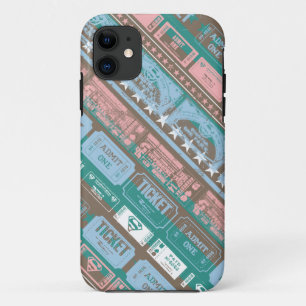Supergirl Ticket Pattern Blau Case-Mate iPhone Hülle