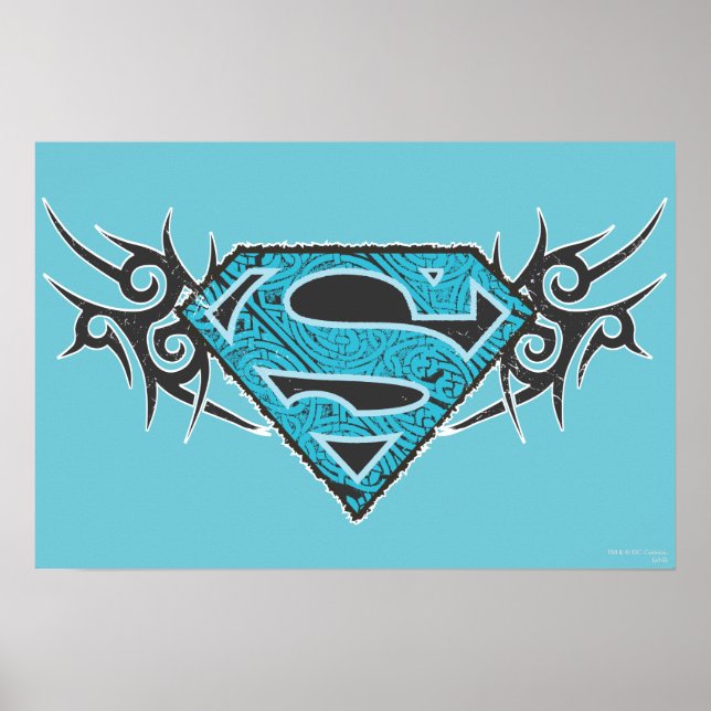 Supergirl Tribal Pattern Logo Poster (Vorne)