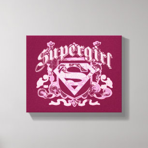 Supergirl Wappen-Entwurf Leinwanddruck