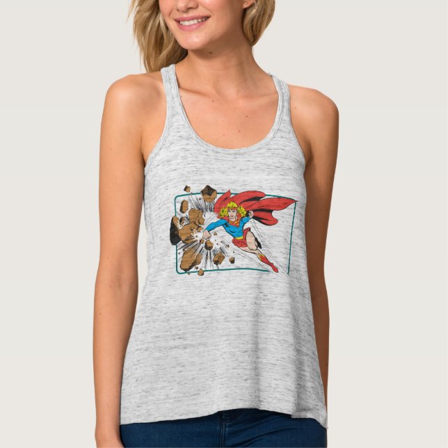 Supergirl zerstört Boulder Tank Top (Vorderseite)