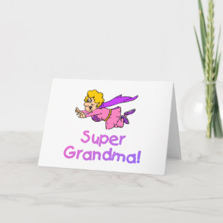 Supergroßmutter (Fliegen) Feiertagskarte