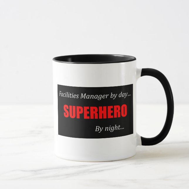 Superheld-Anlagen-Manager Tasse (Rechts)