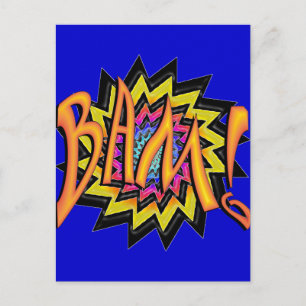 Superheld BAM! Postkarte