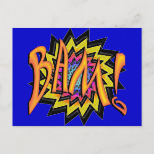 Superheld BAM! Postkarte