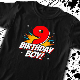 Superheld Birthday Boy - 9 Jahre alt - 9. Geburtst T-Shirt