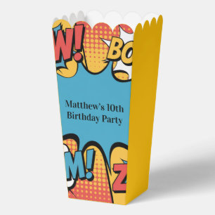 Superheld Comic-Book Pop-Art Jungen-Geburtstagsfei Geschenkschachtel