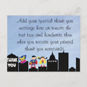 Superheld danken Ihnen Karten