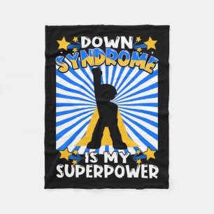Superheld Down-Syndrom-Bewusstsein Chromosom Super Fleecedecke