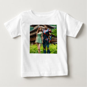 Superheld Duo: Superman & She" "Superman trifft si Baby T-shirt