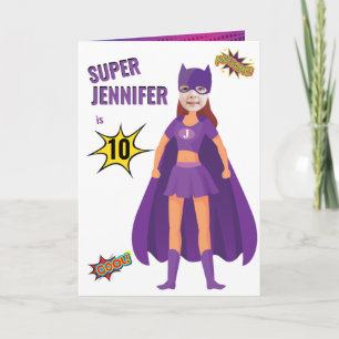 Superheld Fantastischer Geburtstag Toll Erstaunlic Karte