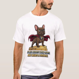 Superheld Französische Bulldogge Süße Französische T-Shirt