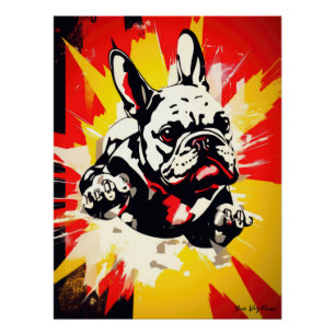 Superheld French Bulldog 01 - Ignacio Richter Poster