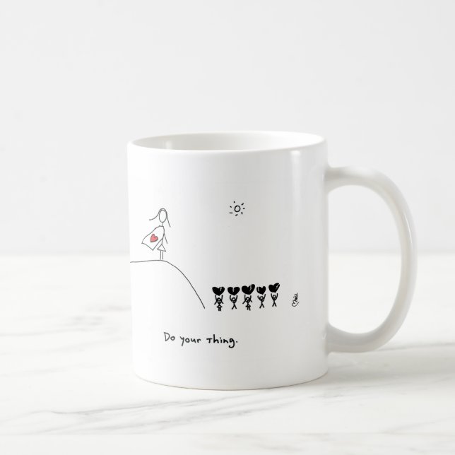 Superheld-Herz durch HeartsAndAll Tasse (Rechts)
