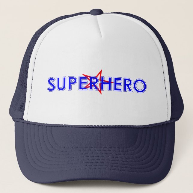 Superheld-Hut Truckerkappe (Vorderseite)