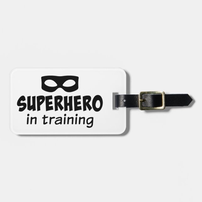 Superheld im Training Gepäckanhänger (Vorderseite horizontal)