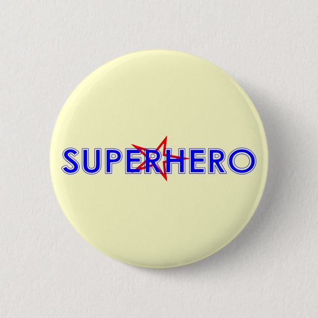 Superheld-Knopf Button (Vorderseite)