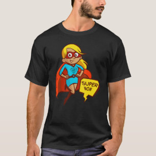 Superheld Muttertag Super-Mama Comicbuch T-Shirt