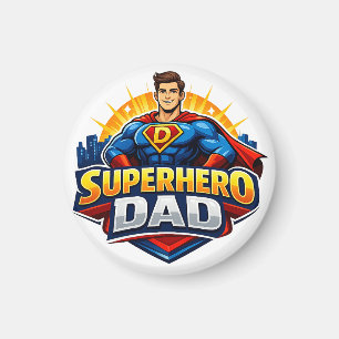 Superheld Papa Magnet