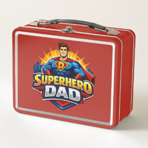 Superheld Papa Metall Brotdose