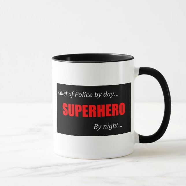 Superheld-Polizeichef Tasse (Rechts)