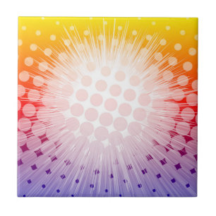 Superheld-Pop-Kunst lila Fliese